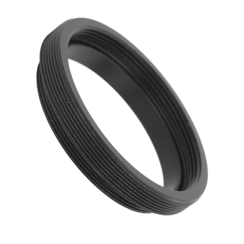 Adaptador de telescopio negro de 65 x 27,8 mm con conector anillo T2 a M48 M42