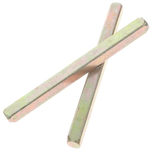 TOPPERFUN 2 Stück Türdrückerspindel 65mm aus Eisen im Vintage Stil mit Vierkantantrieb und Gefasenem Ende für Einfache Montage an Türgriffen