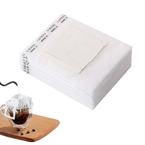 コーヒーフィルタ コーヒーフィルター ドリップフィルター 【50枚入り】 携帯用コーヒーバッグ コーヒーフィルターツール 吊り耳コーヒードリップバッグ 使い捨てコーヒーフィルターバッグ 自宅 旅行 オフィス 日常使い