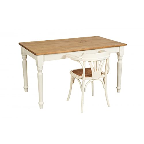 Biscottini Esszimmerstühle Holz landhausstil möbel 77x42x45 cm - Küchenstühle Holz - Rattanstühle esszimmermöbel Vintage - Bistrot Rattan Stuhl - Retro küchenmöbel - Esstisch stühle