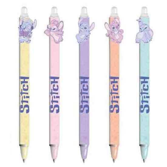 Stylo encre gel effaçable Stitch Disney pour corriger les devoirs sans rature lot de 30