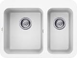Elleci Lavello Incasso 2 Vasche 70x53 Fox 330 Granitek Bianco LGF33068BTP