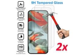 Image of 9H Tempered Glass Screen Protector for Pixel 3 - Anti-Scratch, HD Clear, Bubble Free, White Edge | Pack of 10