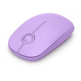 Seenda Wireless Mouse, Silent with 2.4G USB Receiver, Purple