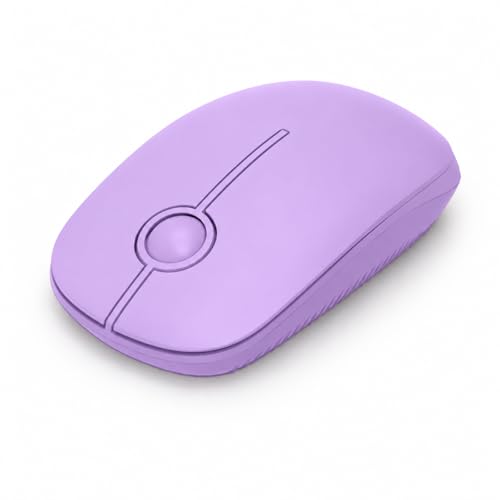 Seenda Wireless Mouse, Silent with 2.4G USB Receiver, Purple