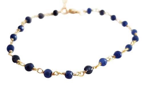Wire Wrapped Rosary Chain Bracelet 