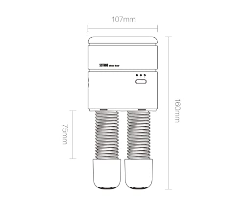 Sèche-chaussures électrique rétractable pour éliminer l'humidité et les odeurs