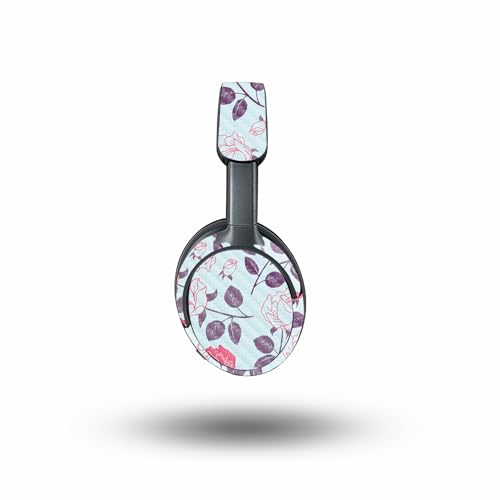 Image of MightySkins Carbon Fiber Skin Compatible with Bose QuietComfort Ultra - Vintage Floral | Protective, Durable Textured Carbon Fiber Finish | Easy to Apply