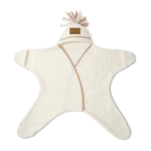 Clair de Lune Star - Manta de Forro Polar para bebé de 12 a 18 Meses (Crema)