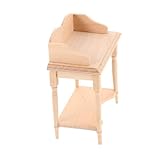 Utilisation polyvalente : utilisez ce bureau à la fois comme élément décoratif et comme solution de rangement pratique pour vos objets miniatures, bureau de maison de poupée miniature, bureau secrétaire miniature