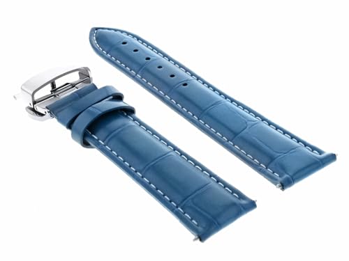 Ewatchparts 18-19-20,20-21-22-23-24MM LEATHER BAND STRAP DEPLOYMENT CLASP COMPATIBLE WITH BREITLING 3B4