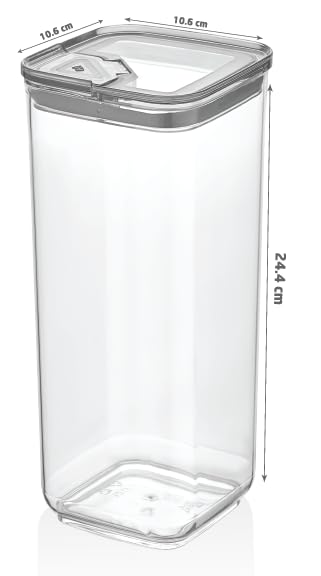 Vip Ahmet Pratik Kare Saklama Kabı, 3X1700 Ml