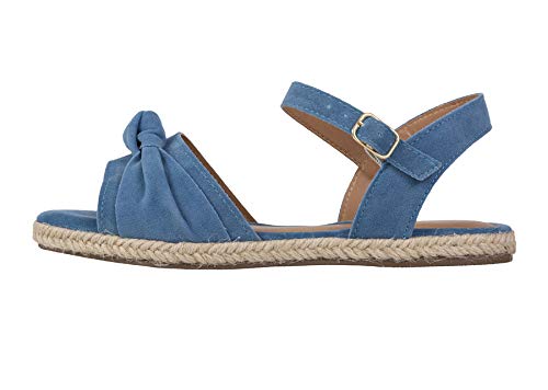 Sandalias Femininas Rasteira Sola Corda Sapatteria 020402 Tamanho:34;Cor:Azul