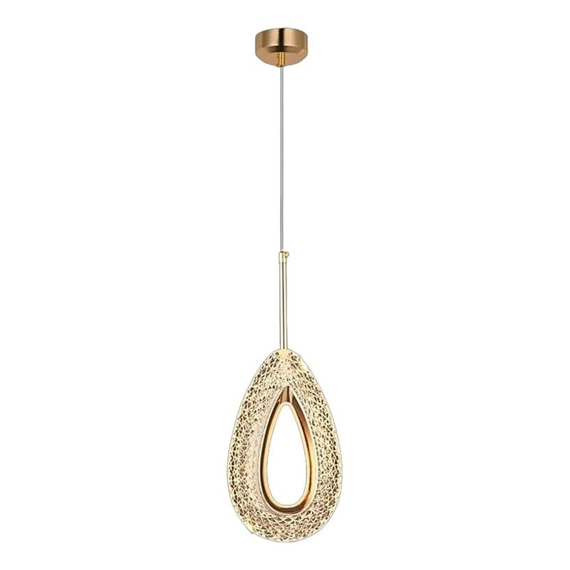Suspension anneau LED acrylique moderne luminaire suspendu ajustable chambre