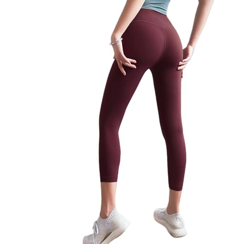 Leggings capri d'entraînement pantalon de yoga doux fitness J-XL