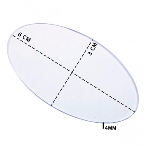 Base Acrílica Transparente Oval Para Biscut Artesanal (6x3)
