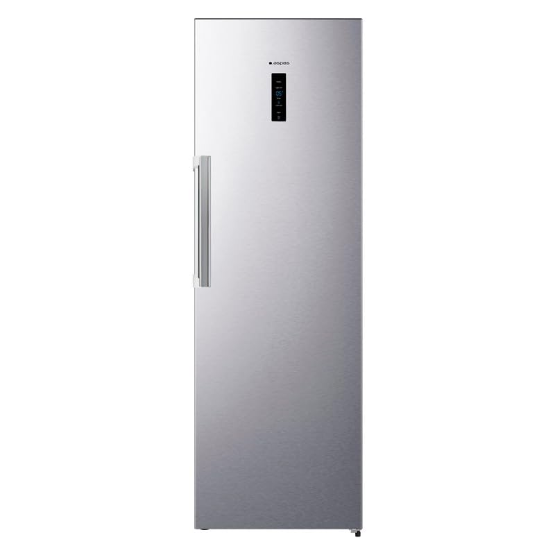 Aspes Frigorífico Refrigerador Inox AR185600ENFX. Capacidad 370 Litros, Puerta Reversible, Bajo Nivel Sonoro, Eficiencia Energética Clase E