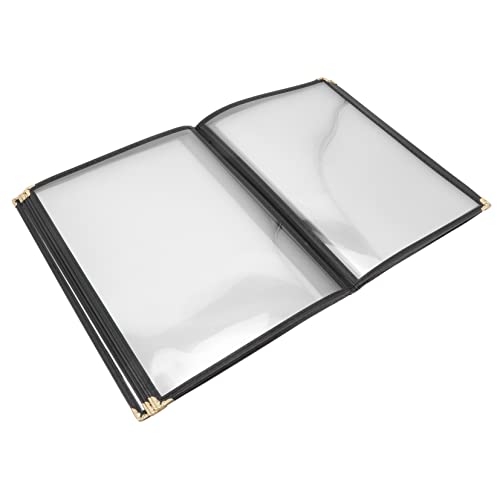 Pochette de menu pour restaurant et protège-page transparent lavable en PVC