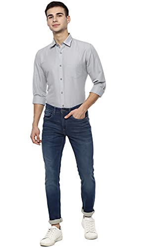 Image of Van Heusen Men's Solid Slim Fit Casual Shirt