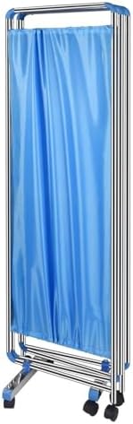 5 Panel Folding Room Divider on Wheels - Portable Privacy Screen for Emergency Rooms, Spas, and Clinics - Space-Saving, Easy to Move, Durable Design