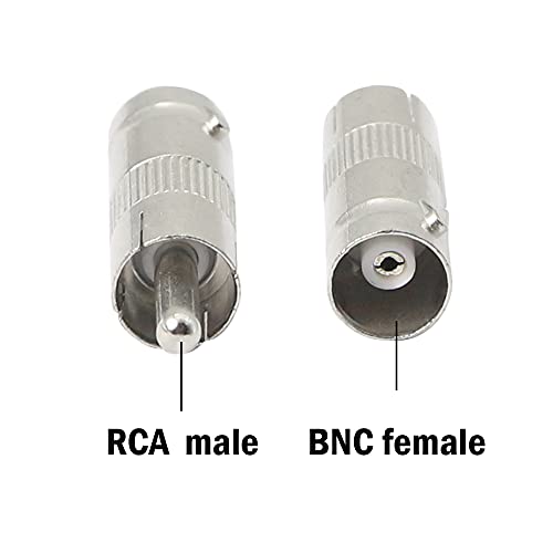 Adaptador BNC hembra a RCA macho para CCTV (5 unidades) miniatura 3