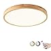 Produktbild Massivholz Deckenleuchte 5CM Ultradünne LED Deckenleuchte Moderne Einfachheit Runde Eichen Hängende Lampe Für Wohnzimmer Schlafzimmer Restaurant Gang Und Andere Innenbeleuchtung