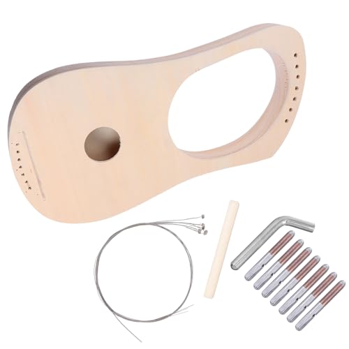 LOLIPPYY 弦リラハープキット 木製楽器 向け手作りハープ 手絵画可能 親子で楽しむ音楽教育用立キット