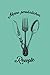 Meine Rezepte - Rezeptbuch Zum Selberschreiben: Blanko Kochbuch A4 Zum Eintragen Für Alle Rezeptideen Zum Kochen Und Backen - Motiv: Vintage Silber Besteck Gabel, Messer, Löffel