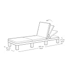Allibert by Keter Daytona Deluxe Sonnenliege Braun