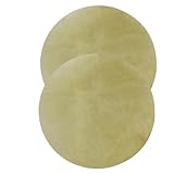VICASKY 2pcs Goatskin Drum Skin Replacement for African Conga Drums Soft Texture