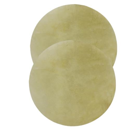 VICASKY 2pcs Goatskin Drum Skin Replacement for African Conga Drums Soft Texture