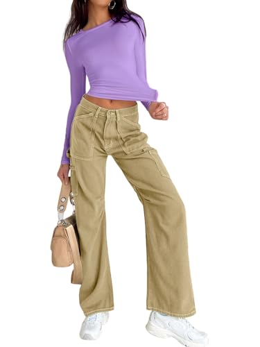 Image of Dwnval Womens Classic Short Sleeve Summer TOS Crew Neck Slim Fit Crop T Shirt