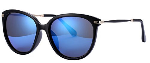 Women's Sunglasses UV Protection Polarized eye glasses Goggles UV400 (Blue, As pictures)
