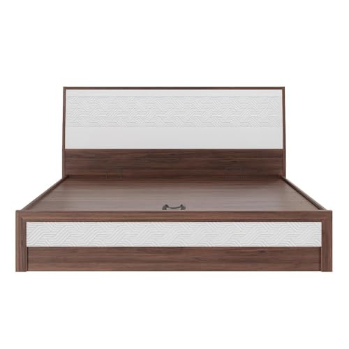 Image of Wakefit Bed | 3 Yr Warranty | King Size Bed, Comes with Hydraulic Storage, Noise-Free, Density: 680-750 kg /m, Termite & Borer Resistant, Fits Mattresses Up to 8 inches(Gibeon 78x72- Columbian Walnut)