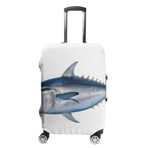 Carry on Luggage Cover Tuna Thunnus Suitcase Covers for Luggages Tsa Approved Travel Luggage Sleeve Protector Elastic Suitcase Protector Anti-Scratch Washable Fits 19-30 Inch Case -S