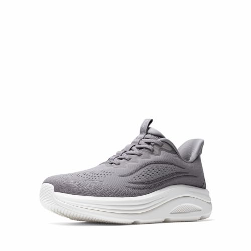 ALLSWIFIT Men's Slip On Wide Toe Box Road Running Shoes