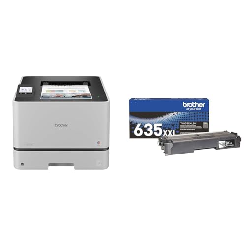 Image of Bundle of Brother HL-L8430CDW Business Color Laser Printer with Low-Cost Printing and Wireless Networking + Brother Genuine TN635XXLBK Super High Yield Black Toner Cartridge