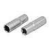 Aexit 1/2-inch Square Hand Operated Tools Drive 17mm 6 Point Hex Socket Cr-V Impact Adapter 2pcs Model:26as55qo80