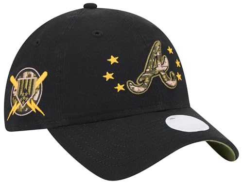 Casquette de baseball noire 9Twenty femme New Era ajustable MLB