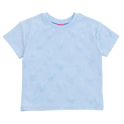 Image of Disney Minnie Mouse Girls' Loop Terry T-Shirt and Shorts Set