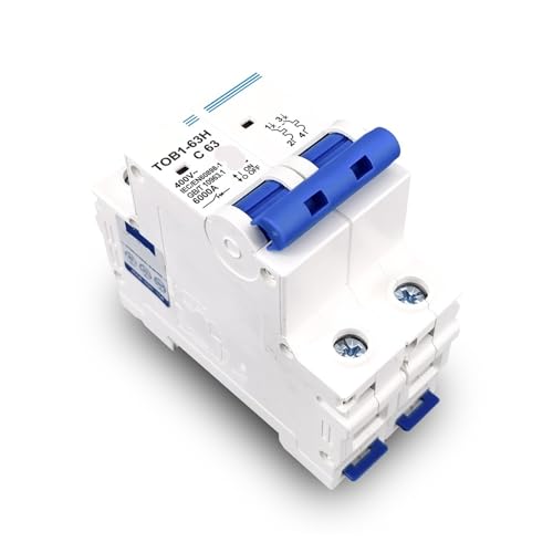 Disjoncteur bipolaire TOB1-63 type C 2P 230V disjoncteur modulaire tableau 16A