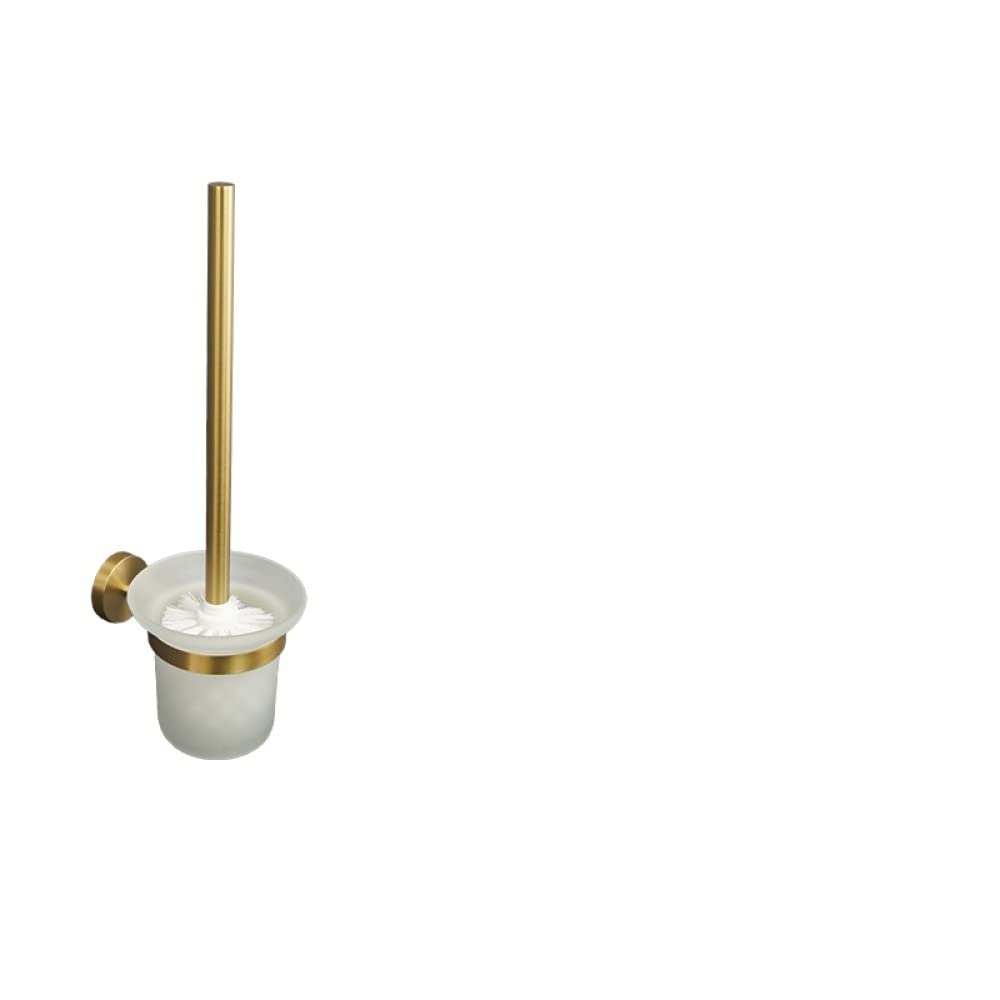 Accesorios de baño dorados para organizar el aseo familiar con toallero moderno