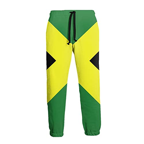 Jamaica Flag Jamaican Pride Sweatpants for Men Printed Joggers Pant Drawstring Sports Pants