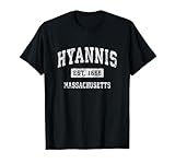 Hyannis Massachusetts MA Vintage Established Sports Design T-Shirt