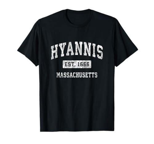 Hyannis MA Vintage Sports Design T-Shirt