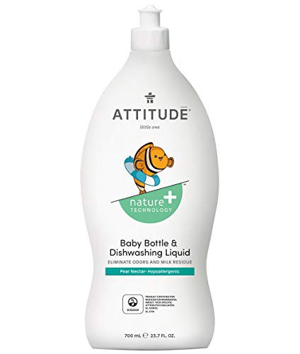 Natural Baby Bottle & Dishwashing Liquid, Hypoallergenic and 100% Baby-Safe - Pear Nectar