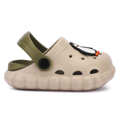 GLJ Monkey Design Kids Clog Shoes – Comfortable Indoor and Outdoor Sandals for Boys & Girls 8100