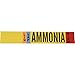 Brady 90474 Ammonia Pipe Marker, IIAR, 8" and Above