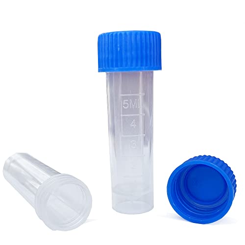 Petites fioles en plastique 5 ml étanches grâce au joint torique en silicone de rechange