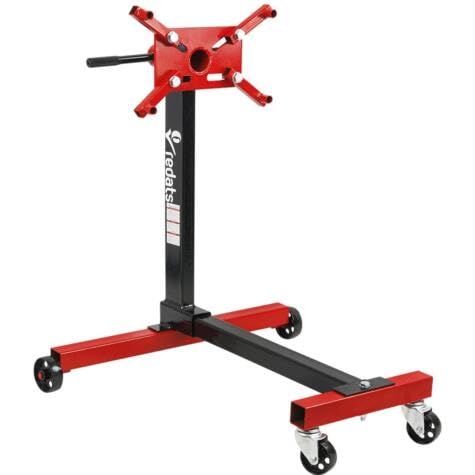 SIO Soporte de Motor y Caja de Cambios 500 kg con Giro 360° y Ruedas — Estructura Reforzada Profesional para Taller Mecánico